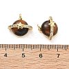 Natural Tiger Eye Pendants KK-B129-13G-01-3