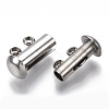 Tarnish Resistant 201 Stainless Steel Slide Lock Clasps STAS-S079-157P-3