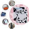 CRASPIRE 2 Books 2 Colors 3 Inch PVC Mini Love Heart Hollow Photocard Holder Book AJEW-CP0005-84-5