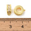Column Brass Micro Pave Cubic Zirconia Tube Bails KK-C072-05C-G-2
