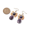 Natural Tiger Eye Dangle Earrings EJEW-MZ00169-01-3