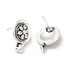 Rack Plating Alloy Stud Earring Findings PALLOY-K256-29AS-2