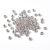 Brass Rhinestone Spacer Beads RB-A014-Z6mm-01S-NF-4