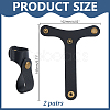 PU Leather Anti-lost Fixed Buckle for Luggage AJEW-WH0816-347AB-2