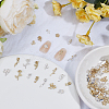 88Pcs 22 Styles Flower Alloy Cabochons FIND-SP0004-78B-4