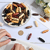84Pcs 7 Colors Natural Wood Buttons BUTT-GF0003-90C-3