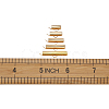 Brass Slide On End Clasp Tubes KK-TA0007-29G-9