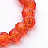 Transparent Glass Bead Strands GLAA-R166-4mm-01B-2