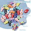 35Pcs 10 Styles Handmade Porcelain Beads PORC-HS0001-13-4
