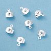 Brass Ear Nuts KK-P001-75S-1
