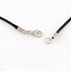 Waxed Cotton Cord Necklace Making MAK-S032-1.5mm-A101-2