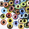 Flat Back Glass Cabochons GGLA-R023-8mm-01-2