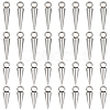 40Pcs 2 Style Stainless Steel Pendants STAS-UN0052-79-1