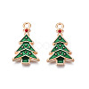 Christmas Alloy Enamel Pendants ENAM-Q442-65-2