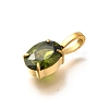 Ion Plating(IP) 304 Stainless Steel Rhinestone Pendants STAS-A104-11G-12-2