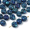 30Pcs Electroplate Opaque Glass Beads EGLA-YW0005-57B-D01-1