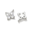 SHEGRACE Brass Cubic Zirconia Charms XGRQ4H448-680P-A-2