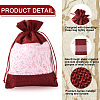 Cheriswelry 15Pcs 3 Colors Polyester Blank DIY Craft Drawstring Bag ABAG-CW0001-02-4