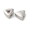 Real Platinum Plated Brass Micro Pave Cubic Zirconia Bead KK-H455-08P-02-2