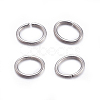Tarnish Resistant 304 Stainless Steel Open Jump Rings STAS-F221-40P-J-2