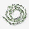 Electroplate Transparent Glass Beads Strands EGLA-A034-T4mm-M06-2