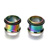 316 Surgical Stainless Steel Screw Ear Gauges Flesh Tunnels Plugs X-STAS-YWC0001-01C-M-1