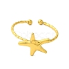Ocean Beach Series 304 Stainless Steel Cuff Ring RJEW-Q820-02A-2