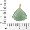 Natural Green Aventurine Carved Pendants G-G330-02G-08-3