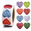 Heart Shaped Stickers Roll X-DIY-K027-A16-1