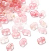 Gradient Color Transparent Frosted Acrylic Beads X1-OACR-M023-06G-1