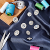 40Pcs 2 Style 1-Hole Zinc Alloy Rhinestone Shank Buttons DIY-GA0003-61-4