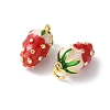 Brass Enamel Pendants KK-A252-38G-01-2