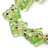 Handmade Bumpy Glass Beads Strands LAMP-F032-08K-3