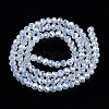 Electroplate Glass Beads Strands EGLA-A044-J4mm-B06-3