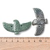 Natural Indian Agate Carved Big Pendants G-A288-01H-3