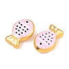 Baking Paint Opaque Glass Enamel Beads GL-CBA4370-01D-3