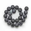 Electroplated Natural Druzy Geode Agate Beads Strands G-S238-18mm-05-2
