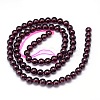 Mozambique Import Natural Grade AAAA Garnet Round Beads Strands G-E300-AAAA-5mm-3
