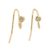 Brass Earring Hooks KK-Z020-02G-1