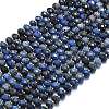 Natural Dumortierite Beads Strands G-P573-A48-01-2