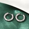 202 Stainless Steel Polishing Hoop Earrings EJEW-M106-02P-02-1