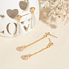 40Pcs 4 Size Rack Plating Brass Ball Stud Earring Post KK-BC0009-94-4