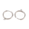 316 Stainless Steel Huggie Hoop Earring Findings EJEW-B158-01F-P-2