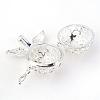 Rack Plating Brass Cage Pendants KK-S751-048S-2
