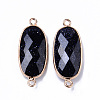 Synthetic Blue Goldstone Links Connectors G-R472-03C-2