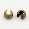 Brass Crimp Beads Covers X-KK-H290-NFAB-NF-1