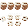 1 Set 1-Hole Wood Buttons BUTT-CY0001-16C-1