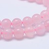 Pink Color Natural Madagascar Rose Quartz Beads Strands G-D654-8mm-1