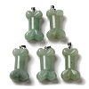 Natural Green Aventurine Pendants G-K353-02P-08-1