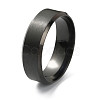 201 Stainless Steel Plain Band Ring for Men Women RJEW-WH0010-06H-MB-1